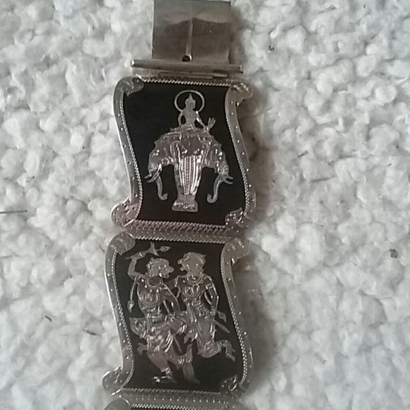 VINTAGE BRACELET STERLING SILVER - Picture 2 of 7